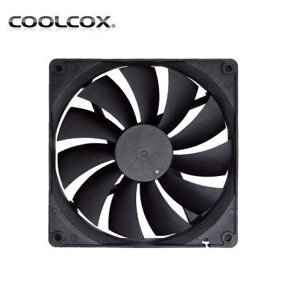 China PSU DC Axial Fan CoolCox 140x140x25mm, 14025 Air Cooling Fan, 12V/24V Exhaust Fan, Power Supply Fan, Home Appliance Fan for sale