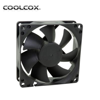 China CoolCox 80x80x25mm, 8025 computer fan, suitable for power supply and PC case and automation equipment for sale