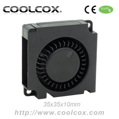 China DC Air Cooler Fan 35x35x10mm, 3510 Mini Blower Fan, 3510 Projector CoolCox Blower Fan 5V or 12V, Tubo Blower, Mini Centrifugal Fan for sale