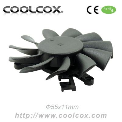 China Other CoolCox 6010 frameless fan, cooler cooler fan, heatsink fan, size D. 55x10mm bladeless axial fan for sale