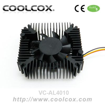 China CoolCox VGA graphics card cooler VC-AL4010, graphics card fan, 40x40mm radiator and fan, hole to hole distance 55mm for sale