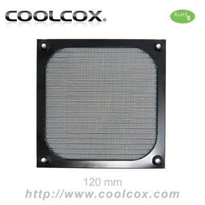 China Aluminum CCFA12CM, 12cm fan dust filter with aluminum hardware, aluminum filter, black color for sale