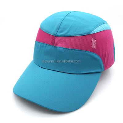 China Breathable & Waterproof Hot selling Soft Polyester Sports Cap Quick Drying Running Hats Lightweight Breathable Baseball Cap Unisex for sale