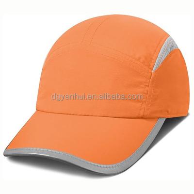 China Breathable & Waterproof Hot selling Reflective Running Cap Quick-Drying Lightweight Breathable Unstructured Baseball Cap Unisex for sale