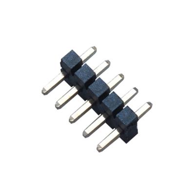 China All Mains 5.08mm Electrical Pitch 5p H2.5 Single Row 180 Degree Straight Plug Pin Header Male Connector L16.5mm Tin Plated for sale