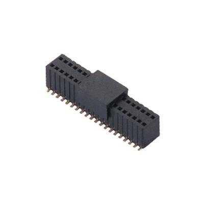 China All Electrical 1.27mm Header Connector 1.27mm Pitch 40 Pin PCB Female Header Connector SMT Dual Row Sector Board To Board WINPIN U Type Connector for sale