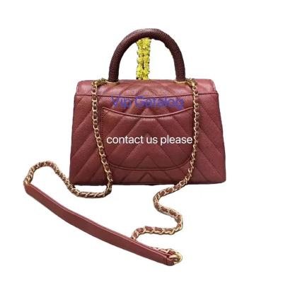 China GENUINE LEATHER High Quality Designer One Shoulder Flap Flap Chain Messenger Bag High Quality Name Brand Top Ladies Bags Luxury for sale