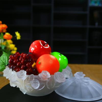 China Hot Europe latest style high grade crystal glass fruit candy bowl for hotel or home office decoration wedding for sale