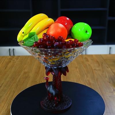 China Europe hatest hot high grade camel crystal fruit bowl for home hotel or office wedding decoration glass fruit bowl for sale