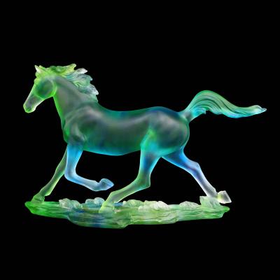 China Running horse of Europe latest style 2021 high grade European crystal luxury collection for hotel or home office decoration wedding for sale