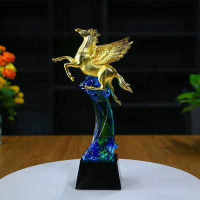 China New Custom High Quality Creative Design Overlay Health Care Institutes Crystal Trophy For Souvenir Gift Business Gifts for sale