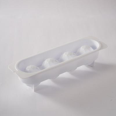 China Stored Hot Quick Sale 4pcs Freezer Tray Mold Diamond Ice Hockey Maker Summer Party Ice Cube For Kitchen for sale