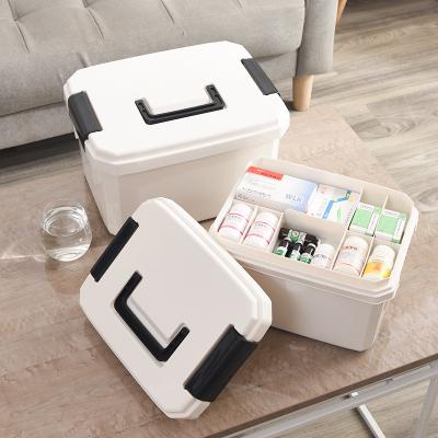 China Sustainable Wholesale Portable Home Household Custom Design Plastic Medicine Box for sale