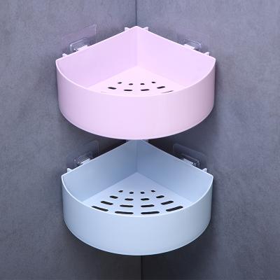 China High Quality Sustainable Wall Mount Plastic Bathroom Storage Rack Kitchen Rack Shelf for sale