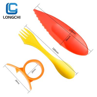 China Morden OEM customized plastic injection parts spoon and fork for fruit china supplier for sale