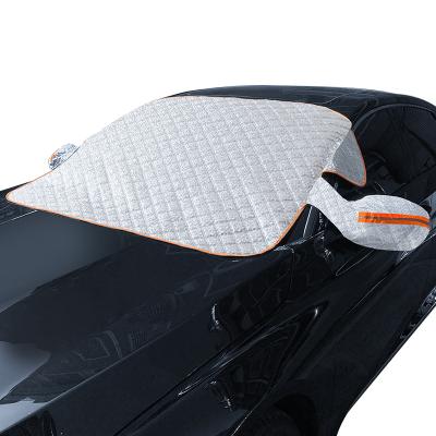 China Hot Selling Eco-friendly Thickening Antifreeze And Snow-blocking Car Sunshade Front Windshield Half Protective Cover for sale