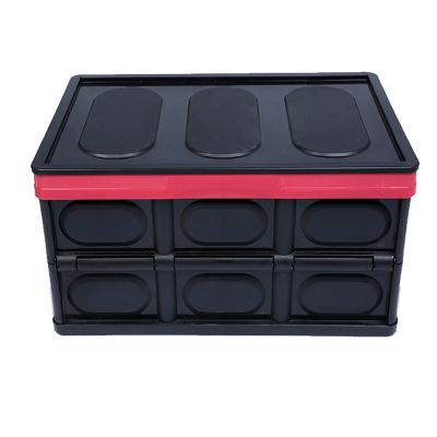 China Camouflage Forest Hot Selling Car Trunk Storage Boxes Folding Storage Organizers Plastic Foldable Trunk Box For Car for sale