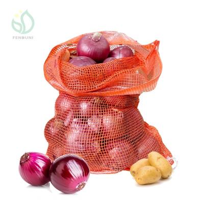 China Reusable Agricultural Raschel Mesh Vegetable Bags For Potato for sale