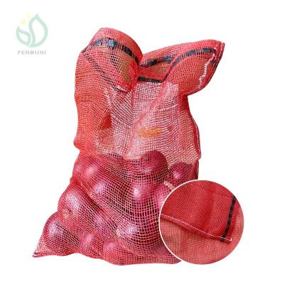 China Reusable 5-50kg Fruit Mesh Net Bag For Onion for sale