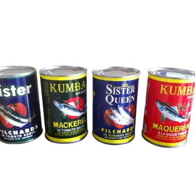 China Best Canned Mackerel Canned Fish in Toamto Sauce for Africa / Central and South America for sale