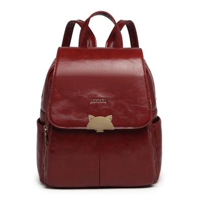 China Wholesale Anti-theft Women Leather Backpacks Vintage Female Backpack Ladies High Quality Shopping Handbag for sale