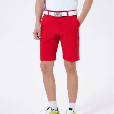 China Anti-Wrinkle Mens Golf Shorts Golf Uniform Custom Made Polyester Classic Fitted Stretch Cargo Mens Elastic Golf Shorts Lightweight Quick Dry Cargo Shorts for sale