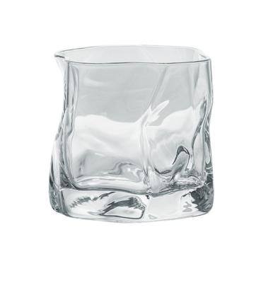 China Promotional High Quality Irregular Shaped Mugs Whiskey Glass Wine Glass for sale