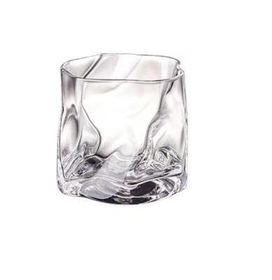 China Factory Wholesale Irregular Wine Glass Water Cup Juice Whiskey Glass Directly for sale