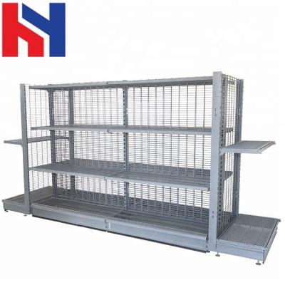 China European style ESD protection SGS certification back wire gondola display metal wire shelf rack for sale