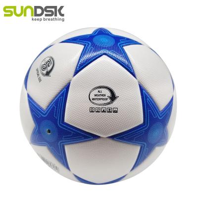 China Size 5 PVC Leather Soccer Ball Pro Indoor Or Outdoor Game Thermal Glued Soccer Ball for sale