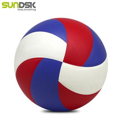 China Durable Professional Soft Outdoor Beach PU PVC Volley Ball Sports Leather Volleyball Ball for sale