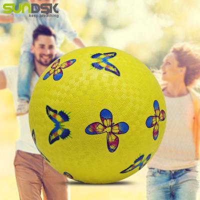 China Sports Toy Kids Toys Rubber Ball 5 Inch Custom Playground Balls For Game for sale