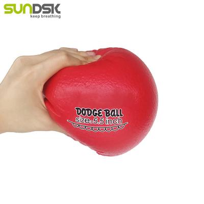 China Sports Toy Custom PU skin foam dodgeball dodgeball ball for sale