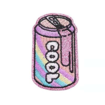 China Wholesale Fashionfashion Stylish And High-end Perfect Colored Heat Seal Quality Chenille Glitter Patches Pattern for sale