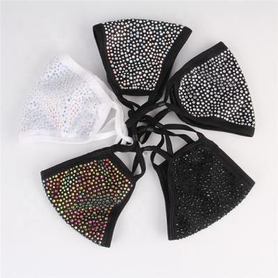 China Rhinestone Party Face Maske Rhinestone Fashion Bling Colorful Rhinestone Masker For Women Party Jewelry for sale