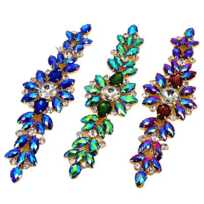 China Fashionfashion Stylish And Long Duration High End High Quality Rhinestone Trim Connector Multicolor for sale