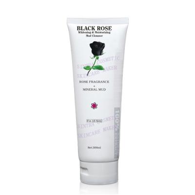 China 300ML Nature Skin Lightening Cleanser , Black Rose Moisturizing & Whitening Mud Cleanser HGJMN-01 for sale