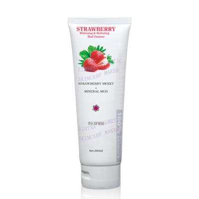 China Strawberry Skin Lightening Cleanser Vitamin For Face Whitening & Hydrating HGJMN-02 for sale