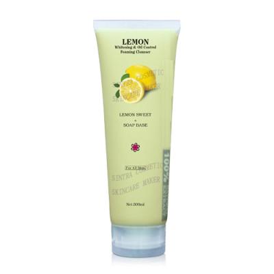 China Lemon Oil-Control Skin Lightening Cleanser 300ML For Skin Whitening HGXMN-02 for sale