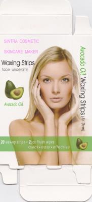 China Underarm Hair Removal Wax Strips Natural Green Avocado Oil STF1103 for sale