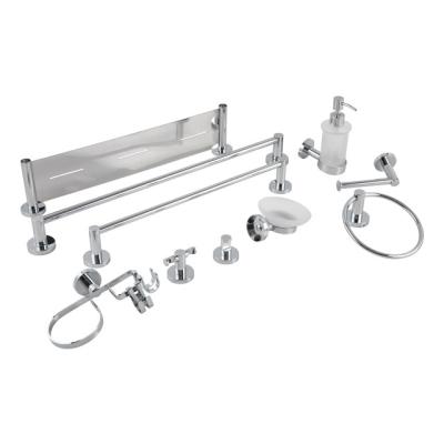 China Modern High Quality Wall Mounted 304 Pieces Stainless Steel 15 Chrome Bathroom Hardware Set For Bathroom for sale