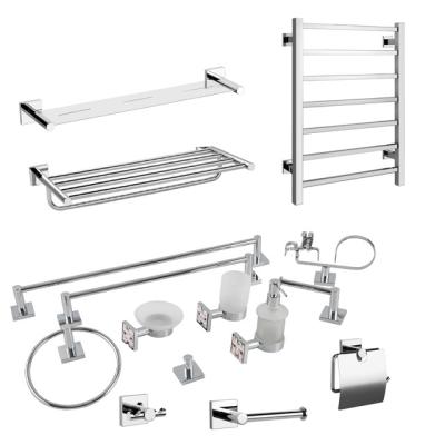 China Modern Wall Mounted Chrome Bathroom Accessories Set Stainless Steel For Bathroom for sale