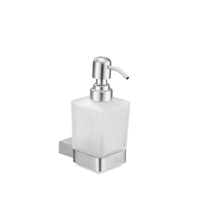 China Modern Bathroom Toilet Soap Lotion Dispenser Pump Wall Mount With SUS304 Stainless Steel Holder for sale