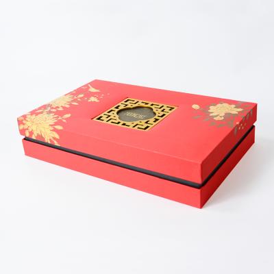 China Handmade Unique Fancy Sweet Chocolate Paper Gift Dessert Tea Packaging Boxes With Dividers Lid For New Year Festival Packaging for sale