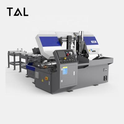 China Building Material Stores T&L Brand 330mm Full Automatic Hydraulic A-33 CNC Metal Band Saw Machine for sale