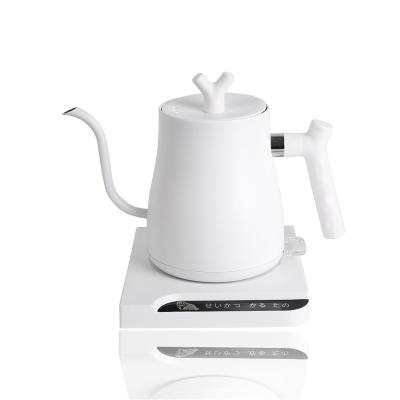 China 360 Rotation Mini Stainless Steel Electric White Tea Kettle Coffee Gooseneck Base 1.2L Electric Kettle Pour Over for sale