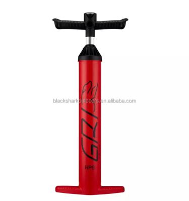 China Unisex Premium High Pressure Dual Action High Pressure SUP Large Capacity 20PSI Red Color Red Color Inflatable Stand Up Paddle Board Hand Pump for sale