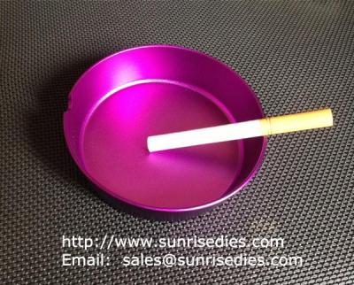 China Multi-colored anodised aluminum smoking ashtray wholesale, China metal gift factory, for sale