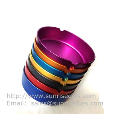 China Multi color anodization Aluminum pocket cigar ashtrays, cheap aluminum smoke ashtray, for sale