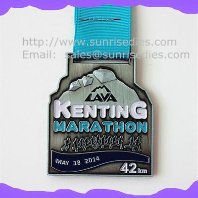 China Engraved Marathon running award medals, custom made engraved medals China manufacturer for sale